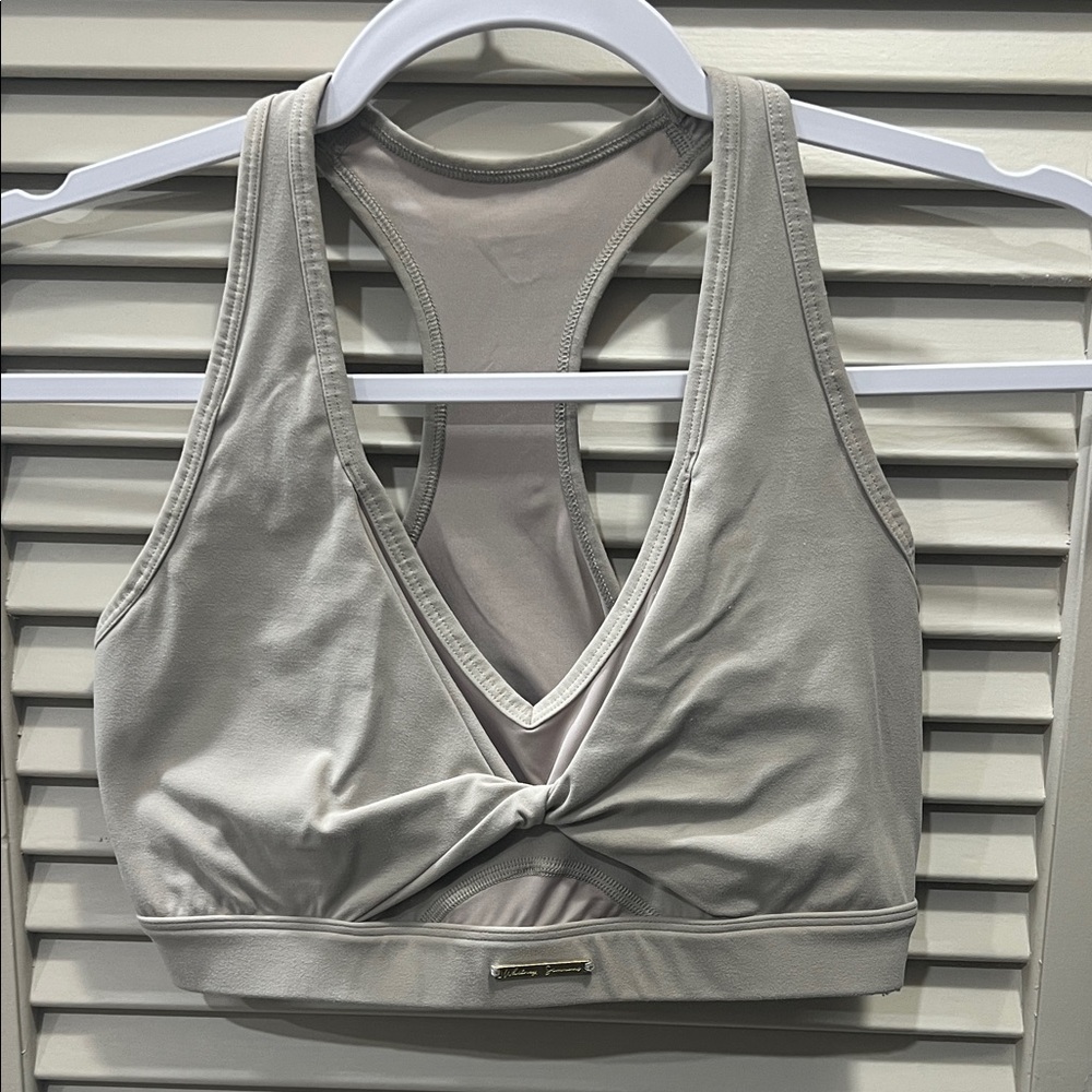 Gymshark X Whitney Simmons Nude Mesh Sports Bra